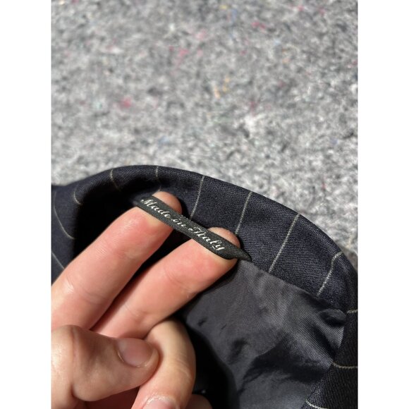 Canali Classic Pinstripe Wool Blazer Jacket  - Size M /EU 48 Made in Italy - Picture 6 of 14